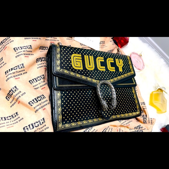 GUCCI
Dionysus New SEGA Moon & Stars Leather Shoulder Bag, Black- Never Used - Picture 1 of 7